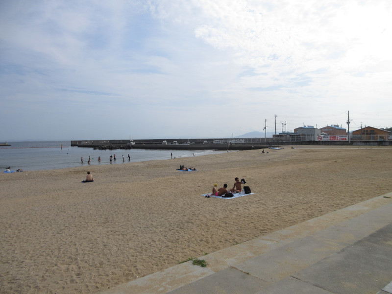 夏は当然須磨ビーチ