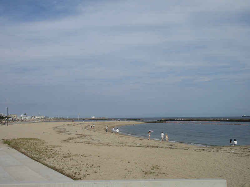 夏は当然須磨ビーチ