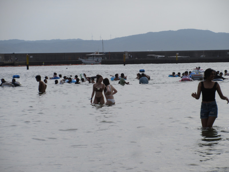 夏は当然須磨ビーチ