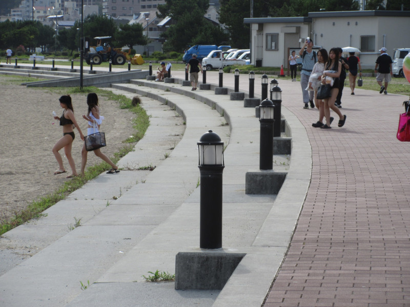 夏は当然須磨ビーチ