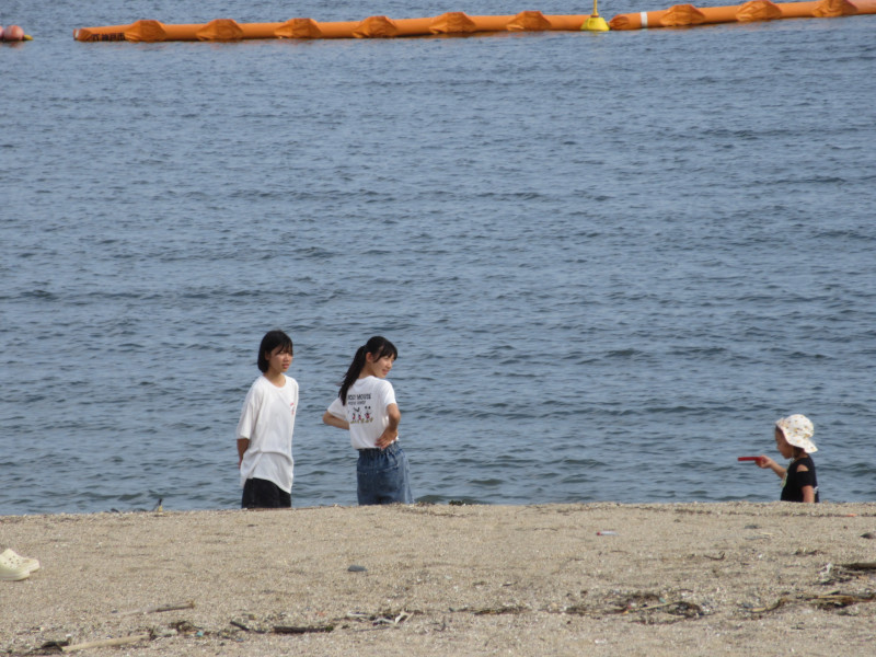 夏は当然須磨ビーチ