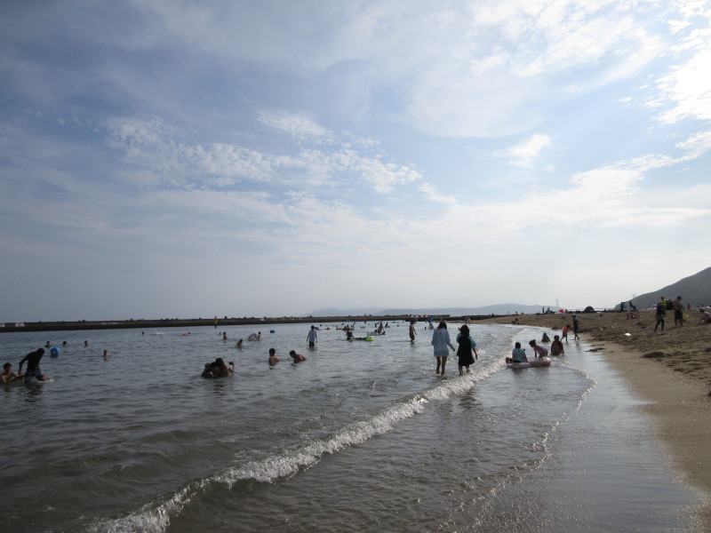 夏は当然須磨ビーチ