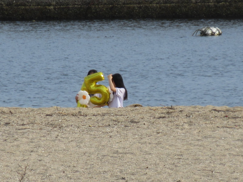 夏は当然須磨ビーチ