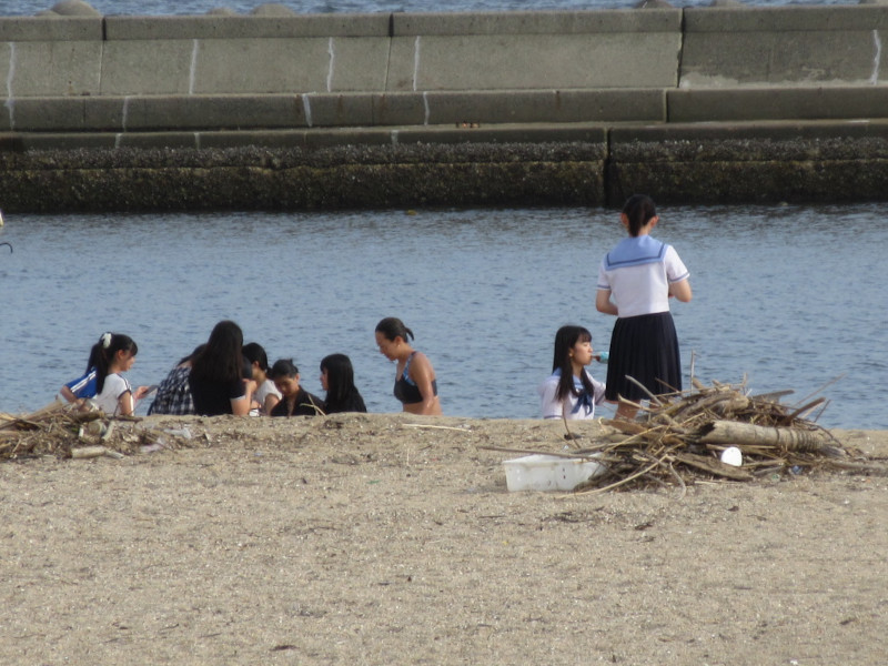 夏は当然須磨ビーチ