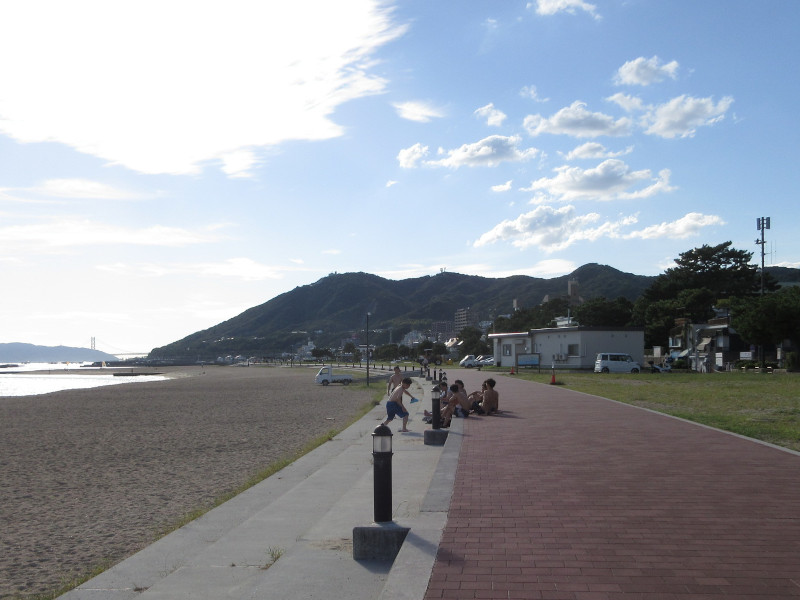 秋風の須磨ビーチ