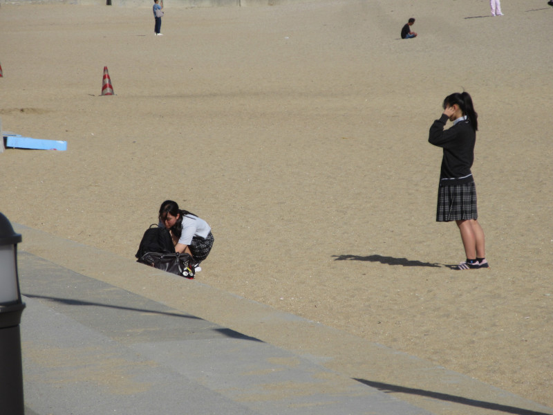 秋風の須磨ビーチ